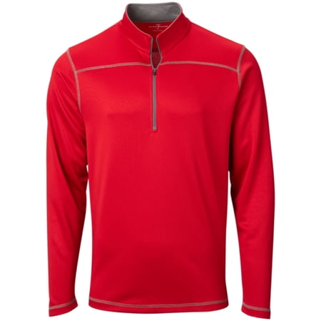 Wire2wire Men's Performance Training 1/4 Zip Pullover Red L