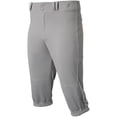 thumbnail image 1 of Wire2wire Men's Tournament Knicker Baseball Pant Grey M, 1 of 9