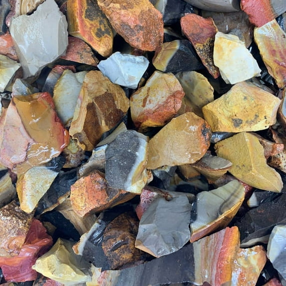 WireJewelry 1.5 lbs of Bulk Rough Desert Jasper Stone - Large Natural Rough Stone and Crystals for Tumbling