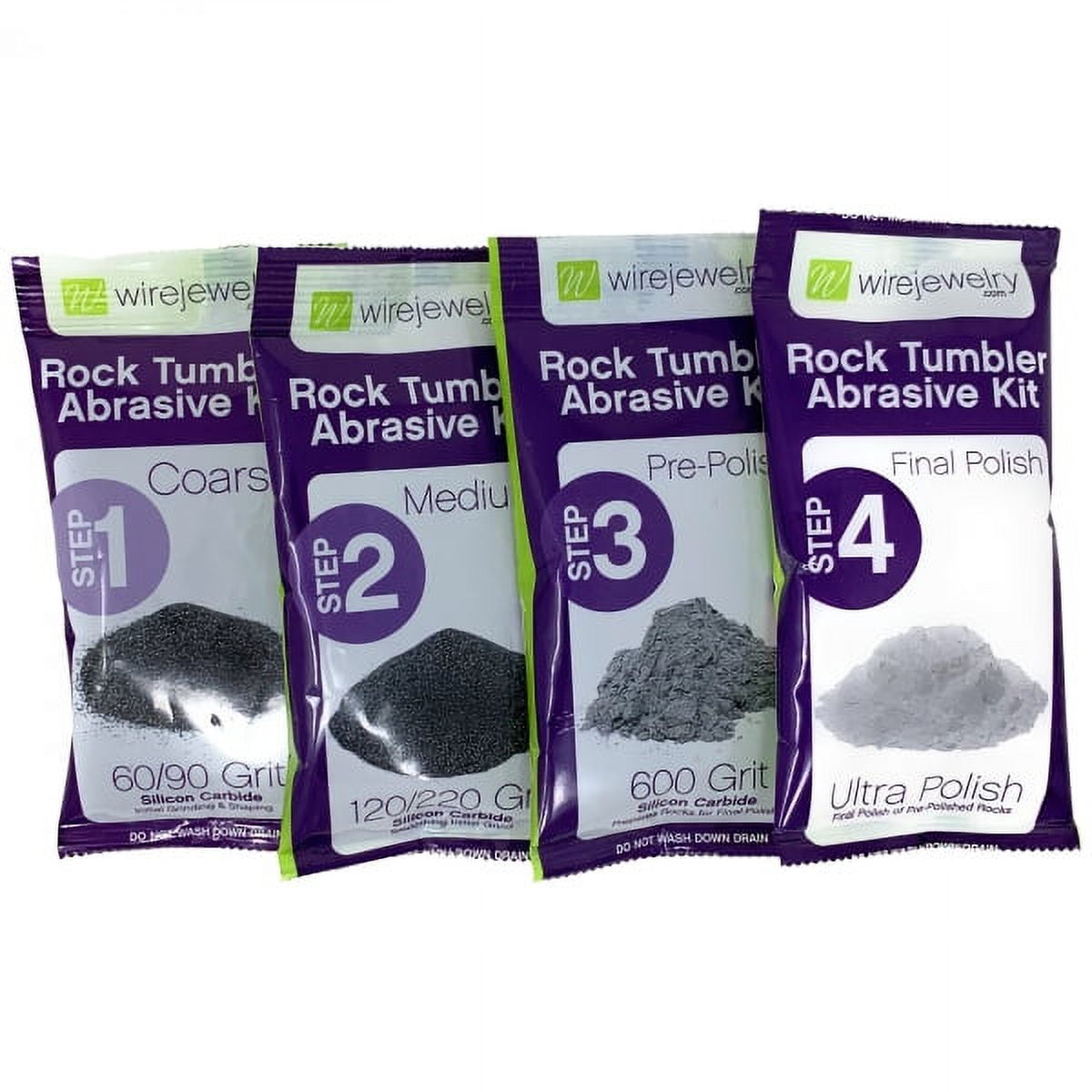 20lb Rock Tumbler Refill Media Grit Kit Stone Polishing Silicon