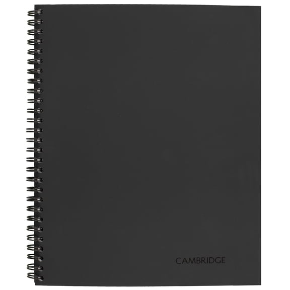 Wirebound Guided Action Planner Notebook, 1-Subject, Project-Management Format, Gray Cover, 11 X 8.5, 80 Sheets | Bundle of 5