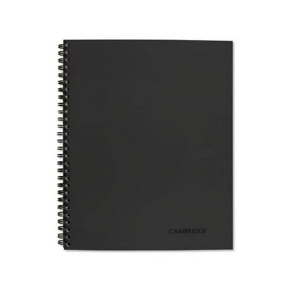 Wirebound Guided Business Notebook Action Planner, Dark Gray, 11 x 8.5, 80 Sheets
