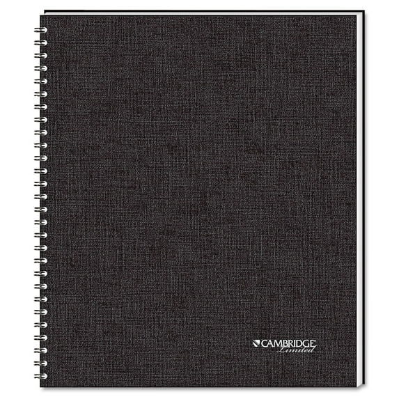 Cambridge Side Bound Guided Business Notebook QuickNotes 11 x 8 1/2 80 Sheets 06066