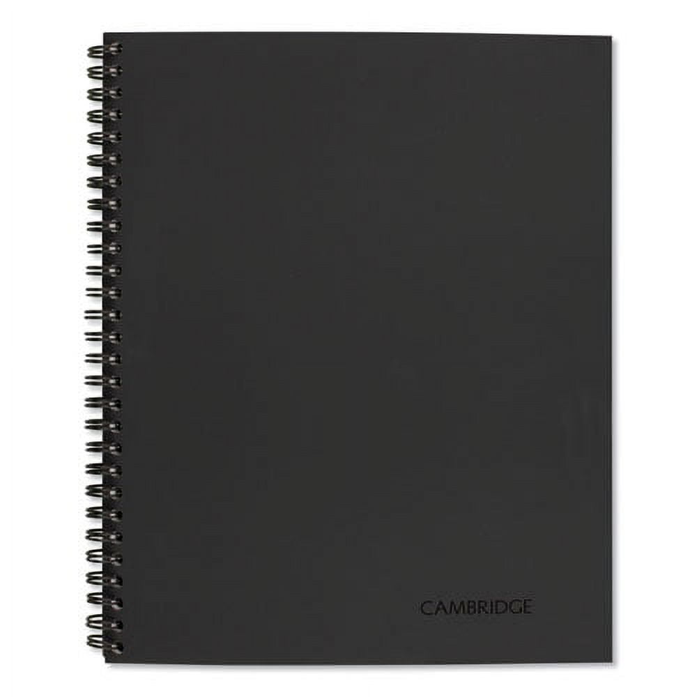 Wirebound Guided Quicknotes Notebook, 1 Subject, List-Management Format, Dark Gray Cover, 11 X 8.5, 80 Sheets | Bundle of 2 Each