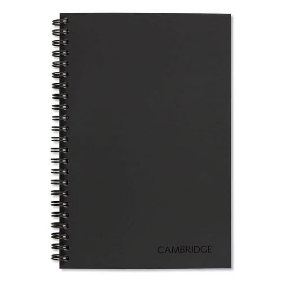 Wirebound Guided Quicknotes Notebook, 1 Subject, List-Management Format, Dark Gray Cover, 8 X 5, 80 Sheets | Bundle of 10 Each
