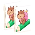 thumbnail image 1 of Wirebound Notebook Hardcover Spiral Notebooks Cute Brown Capibara, 60 Pages, 80 GSM, 5.7 x 8.3in, 1 of 7