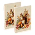 thumbnail image 1 of Wirebound Notebook Hardcover Spiral Notebooks Cute Squirrel with Acorns, 60 Pages, 80 GSM, 5.7 x 8.3in, 1 of 7