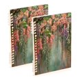 thumbnail image 1 of Wirebound Notebook Hardcover Spiral Notebooks Enchanted Flowers Painting, 60 Pages, 80 GSM, 5.7 x 8.3in, 1 of 7