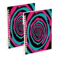thumbnail image 1 of Wirebound Notebook Hardcover Spiral Notebooks Intricate Spiral Pattern, 60 Pages, 80 GSM, 5.7 x 8.3in, 1 of 8