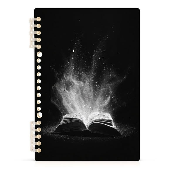 Wirebound Notebook Hardcover Spiral Notebooks Open Book, 60 Pages, 80 GSM, 5.7 x 8.3in