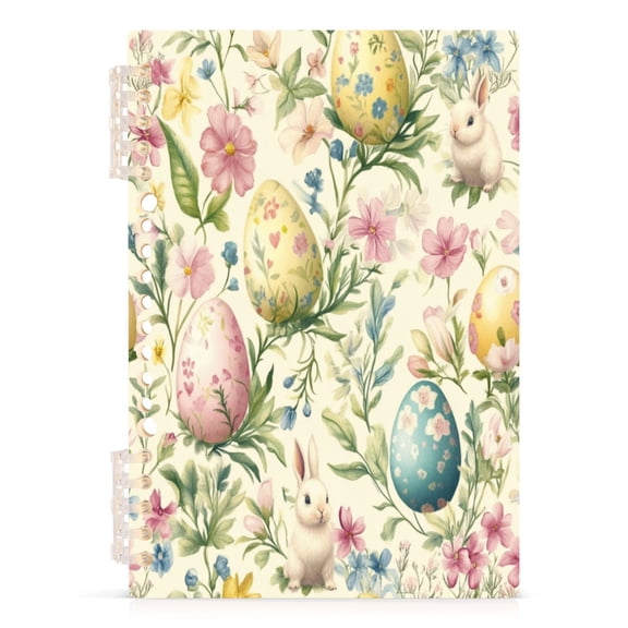 Wirebound Notebook Hardcover Spiral Notebooks Pastel Easter Eggs, 60 Pages, 80 GSM, 5.7 x 8.3in