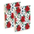 thumbnail image 1 of Wirebound Notebook Hardcover Spiral Notebooks Red Berries and Flowers, 60 Pages, 80 GSM, 5.7 x 8.3in, 1 of 7