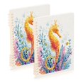 thumbnail image 1 of Wirebound Notebook Hardcover Spiral Notebooks Seahorse and Coral, 60 Pages, 80 GSM, 5.7 x 8.3in, 1 of 7