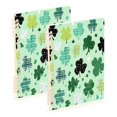 thumbnail image 1 of Wirebound Notebook Hardcover Spiral Notebooks Various Patterns Shamrocks, 60 Pages, 80 GSM, 5.7 x 8.3in, 1 of 7