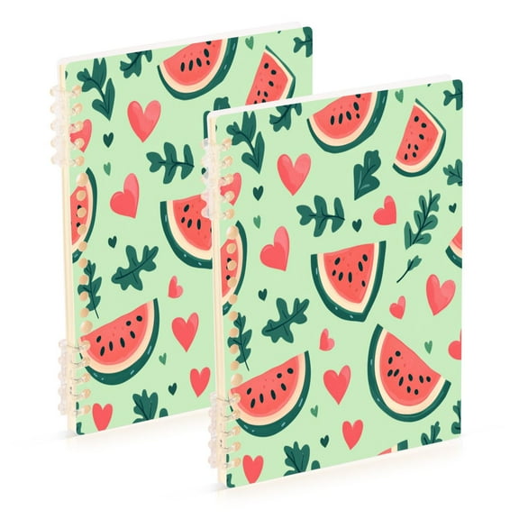 Wirebound Notebook Hardcover Spiral Notebooks Watermelon Slices, 60 Pages, 80 GSM, 5.7 x 8.3in