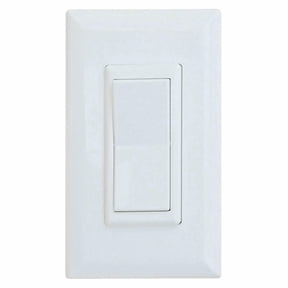 Wirecon Mobile Home/RV White Decorator Wall Switch W/Plate