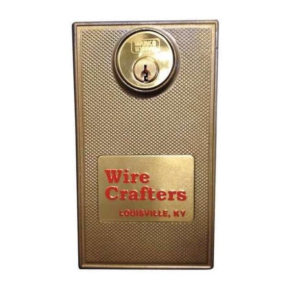 Wirecrafters Hinge Door Lock,Plain,Steel HDLKXKA