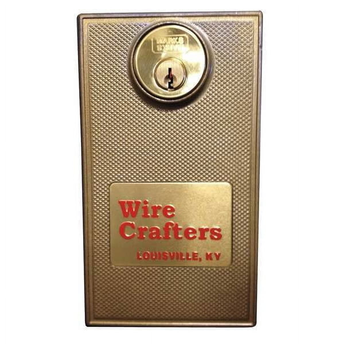 WireCrafters Steel Hinged Door Lock with Keyed Alike Cylinder