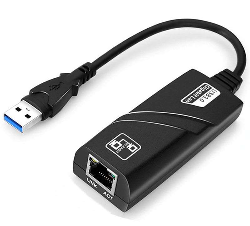 Wired 10/100/1000Mbps USB 3.0 to Gigabit Ethernet Adapter USB-A to RJ45 ...