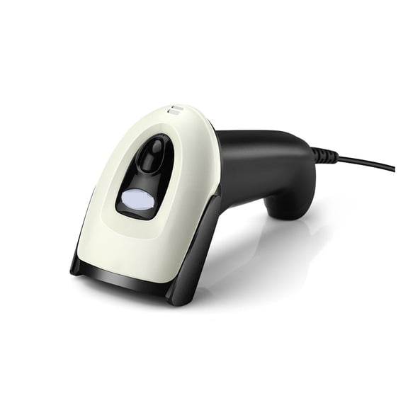 Wired 2D Barcode Scanner, Handheld USB Automatic Bar Codes Reader 1D QR CCD Data Matrix Bar Code Image Scanning ,Easy to Use