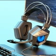 thumbnail image 1 of Wired Around-Ear Headphones, Gaming Headset Active Noise Cancelling Headphones, On-Ear Headphones with Lights, Studio Monitor & Mixing DJ Stereo Headsets for Piano Guitar Laptop, 1 of 7