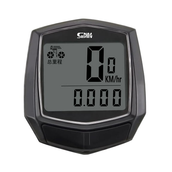 Wired Bicycle Computer Speedometer Odometer - Waterproof LCD Display for Cycling Speed, Mileage, Time & More