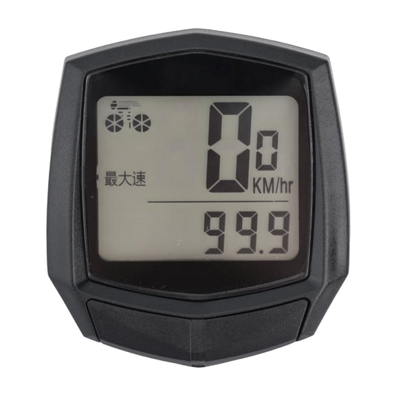 Wired Bicycle Speedometer and Odometer with Backlit Display, 14 Functions Digital Cyclocomputer, IPX5 Waterproof Bike Computer for Cycling, Black