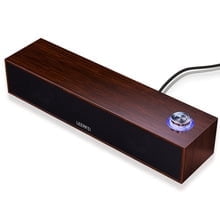 Wired Bluetooth Wooden Multimedia Computer Desktop Speaker E350MB