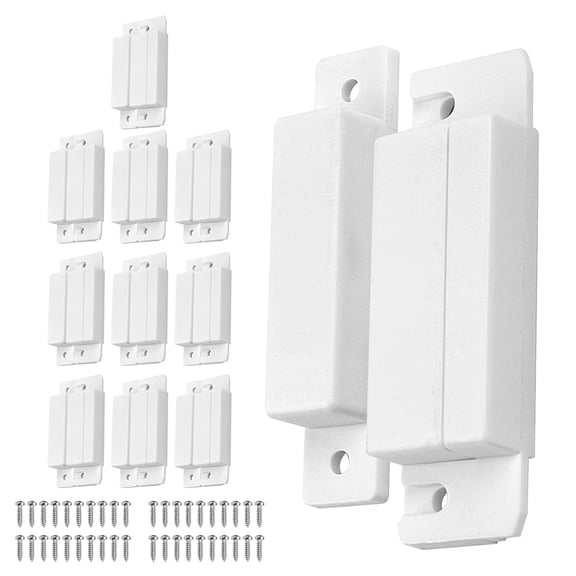 Wired Burglar Alarm Magnetic Magnet Door Sensor 25mm Max Sensing Detection Screw Terminal NC Wired Magnetic Switch Alarm Monitor
