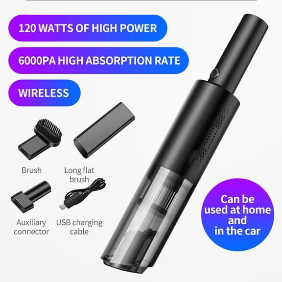 Wired Car Vacuum Cleaner Handheld Portable 12V DC High Power Strong Suction Tool for Vehicle Interior Detailing and Deep Cleaning
