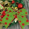 thumbnail image 1 of Wired Christmas Ribbon, Red Green Polka Pot Ribbon For Christmas Tree, Gift Wapping, Bow Making, Wreath Making, Holiday Christmas Decorations, 1 of 7