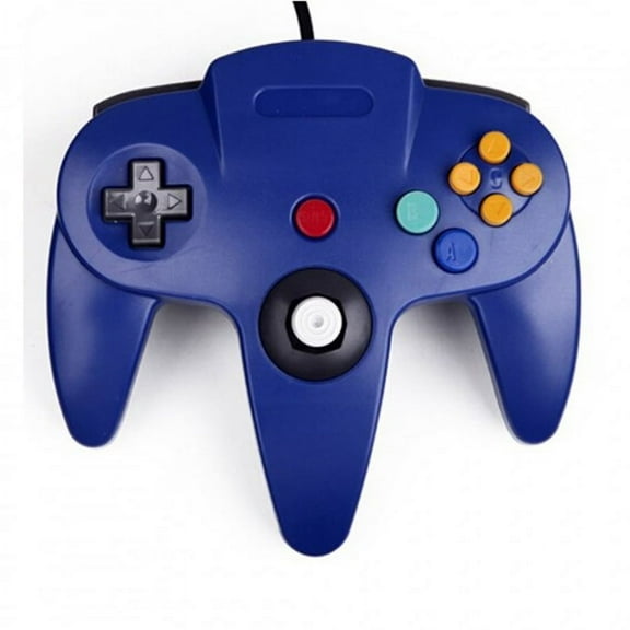 Wired Classic Game Controller Pad Joystick For Nintendo N64 Controller Blue