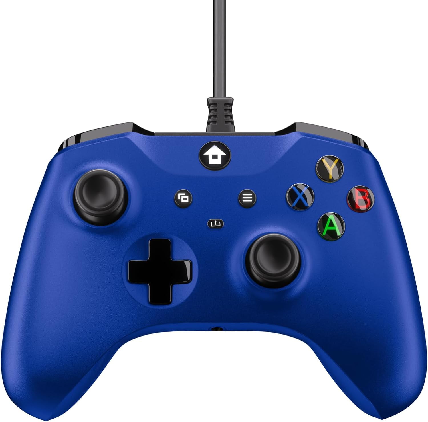 Wired Controller for Xbox Series X S Xbox One Windows 10 and above PC Controller with 3.5 mm Audio Jack BLUE