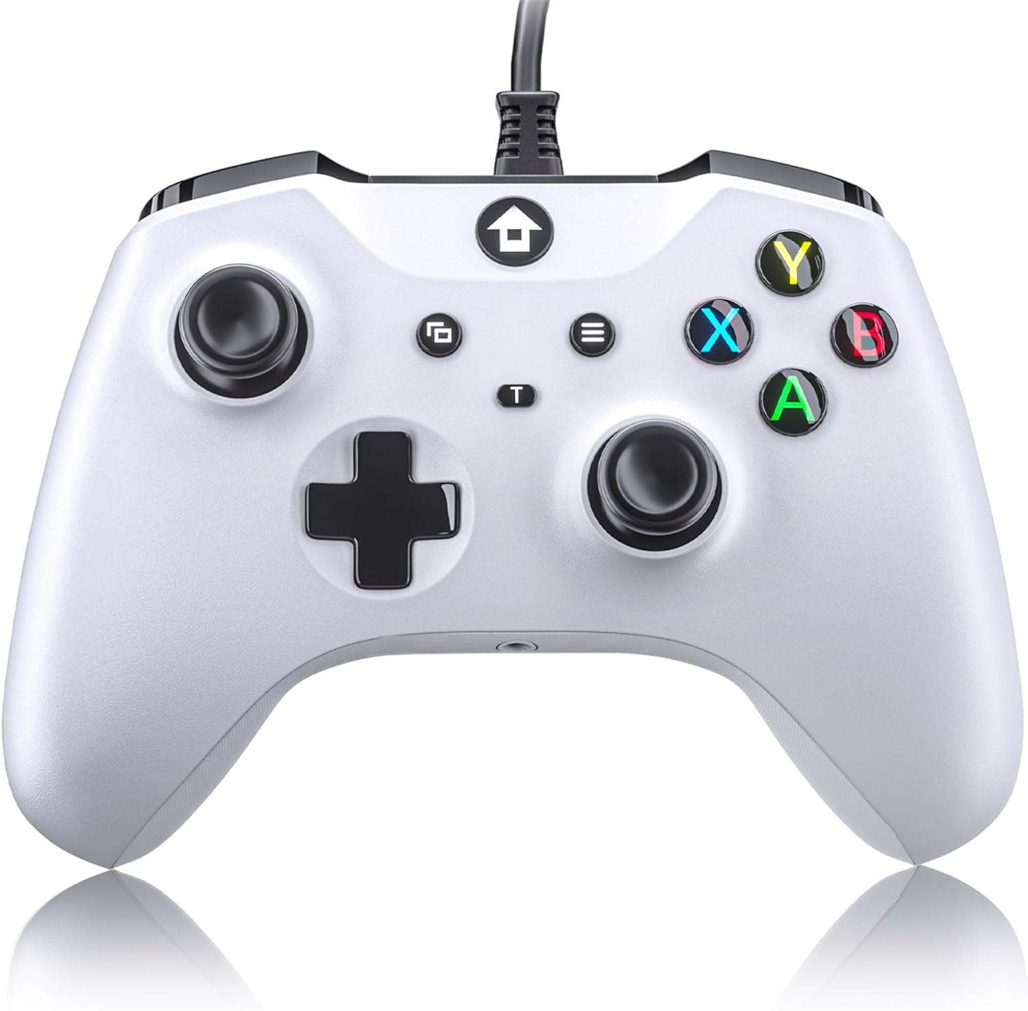 Wired Controller for Xbox Series X S Xbox One Windows 10 and above PC Controller with 3.5 mm Audio Jack White Walmart