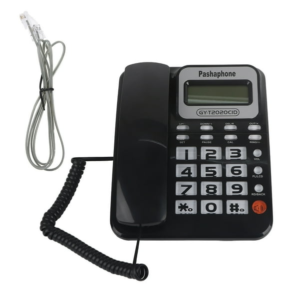 Wired Desk Telephone With Caller ID Speakerphone, Calculator Function Extension Support