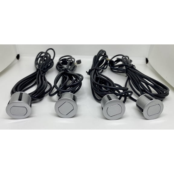 Wired Display - Silver 4 Ultrasonic Reverse Sensors with LED Display
