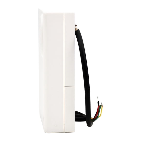 Wired Door Bell Electronic Ding-Dong Chime for 12V Access Control System, 4-Wire Security Entry Intercom, Compact ABS Home Office Doorbell Unit White
