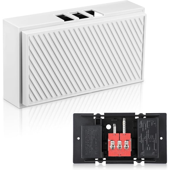 Wired Doorbell Chime, 16V 10VA Front and Rear Door Chime for Home Wall Inside, Compatible with Doorbell Botton and Transformer, Two Loud Sounds(Delicate Style)