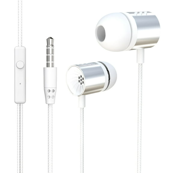 Wired Earbuds Clear-Sound with Foldable Arm Design with Suction Cup Comfortable for Long Wear Crystal Clear View White Advanced Stealth Series Elegant Pearl Signature White