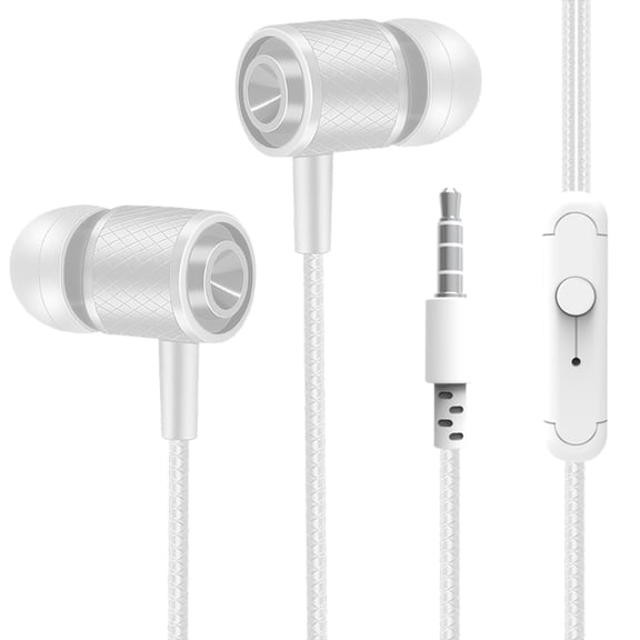 Wired Earbuds Ergonomic with HD Clarity with 3 Light Modes Comfortable for Long Wear Limited Edition Style White Pro Max Edition Dynamic Pulse Edition White