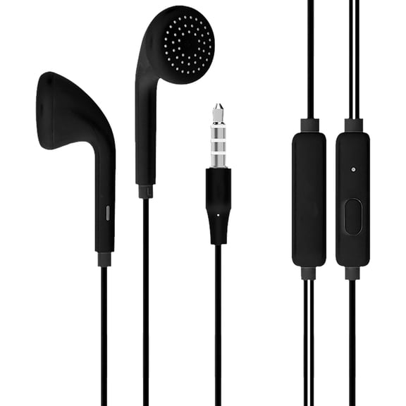 Wired Earbuds In-Ear with Dual Camera Setup with Emergency Flashlight Comfortable for Long Wear Revolutionary Design Black Harmonic Flow Series Limited Platinum Release Black