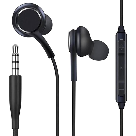 Wired Earbuds Lightweight with Stable Triangle Bracket with Drop Protection Noise Isolating In-Ear Headset Limited Edition Style black Exclusive Diamond Grade black