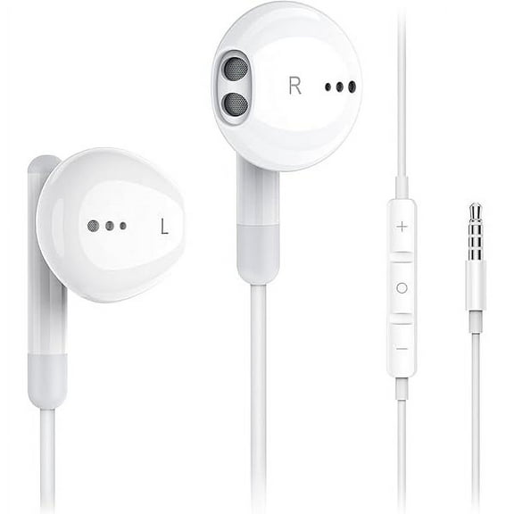 Wired Earbuds with Microphone, Wired Earphones in Ear Headphones HiFi Stereo, Powerful Bass and Crystal Clear Audio, Compatible with iPhone, iPad, Android, Computer Most with 3.5mm Jack