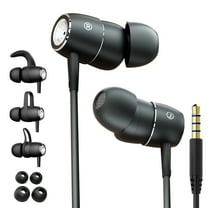 In ear wired earbuds,Heavy bass 3.5mm plug headphones wire with mic,Dynamic subwoofer Noise isolation earphones wire,HD stereo immersive listening