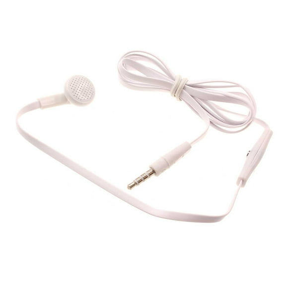 Wired Earphone Mono Headset for Cricket Debut Flex / Boost Mobile Summit Flip Single Earbud 3.5mm Headphone Flat White for Cricket Debut Flex / Boost Mobile Summit Flip