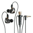 thumbnail image 1 of Wired Earphone Universal Noise Reduction 3.5mm L-shaped Plug Dynamic Gaming Headphone with Microphone for Singing Karaoke Musician, 1 of 8