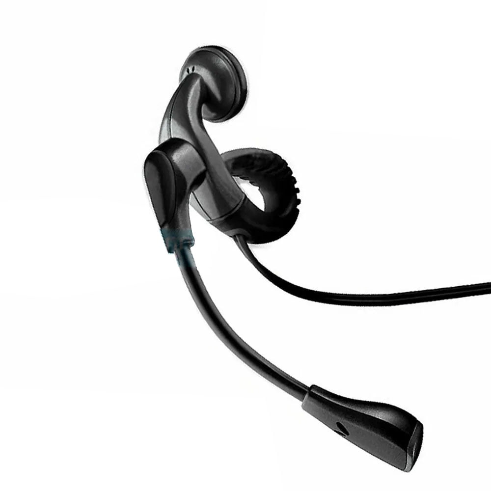 Wired Earphone for Motorola Moto Tab G62/Tab G70 - with Boom Mic Ear-hook 3.5mm Adapter Single Earbud Headphone Hands-free Microphone