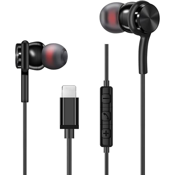 Wired Earphones in Ear Headphones Earbuds for iPhone 13 12/12 Mini 11 Pro/11 Pro Max Headphones, Stereo NoiseIsolating Compatible with 7/8/8 Plus/X/XS/XR/XS Max and iPad