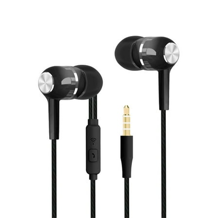 Wired Earphones, Electronics Earbuds Wired with Microphone, Noise Isolating In-Ear Headphones, Powerful Heavy High Definition Earphones, 3.5mm, Circular Hole Wired Earphones