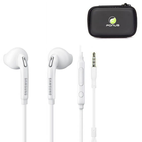 Wired Earphones Headphones w Mic Earbuds w Headset Case L9W for Kyocera Brigadier, DuraXTP, DuraForce, Cadence, DuraXE, Hydro Wave View, Jitterbug Touch, XD, Reach, DuraXV LTE, Pro, Life